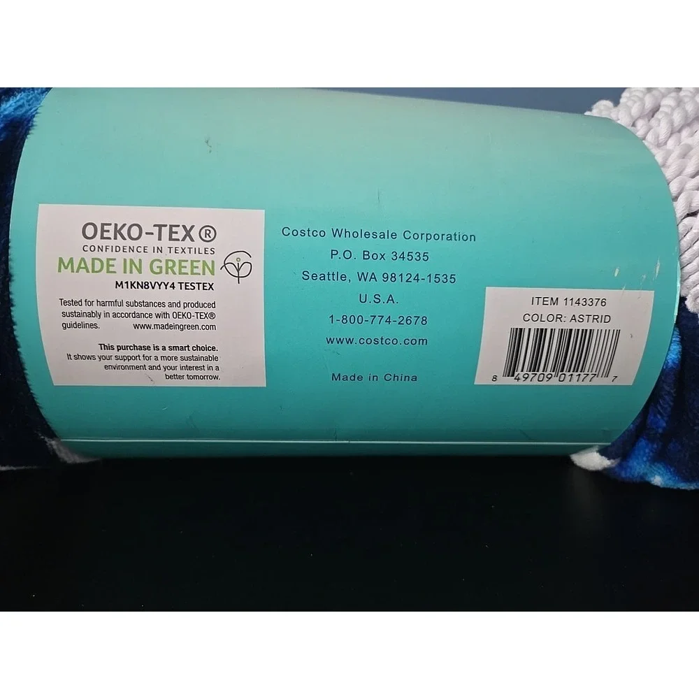 OEKO-TEX Pool & Beach Rounds Blue White Color 65